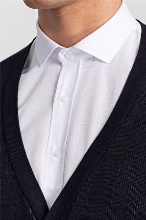 Tudors slim fit düğmeli erkek hırka