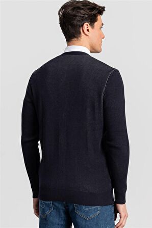 Tudors slim fit düğmeli erkek hırka