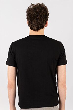 Tudors Slim Fit Dar Kesim Bisiklet Yaka Düz basic Kısa Kol T-Shirt