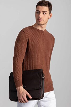 Tudors Slim Fit Dar Kesim Bisiklet Yaka Petek Dese