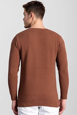 Tudors Slim Fit Dar Kesim Bisiklet Yaka Petek Dese