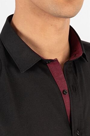 Tudors Slim Fit Dar Kesim Oxford Spor Erkek Gömlek