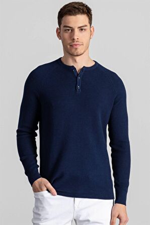 Tudors slim fit üç düğmeli yaka kareli