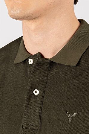 Tudors Slim Fit Dar Kesim Düz Polo Yaka Erkek T-Shirt