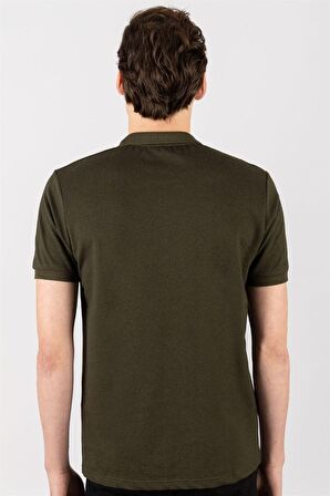 Tudors Slim Fit Dar Kesim Düz Polo Yaka Erkek T-Shirt
