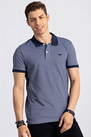 Tudors Slim Fit Dar Kesim Düz Polo Yaka Erkek T-Sh