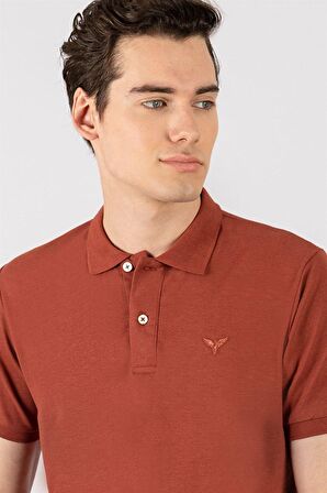 Tudors Slim Fit Dar Kesim Düz Polo Yaka Erkek T-Sh