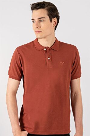 Tudors Slim Fit Dar Kesim Düz Polo Yaka Erkek T-Sh