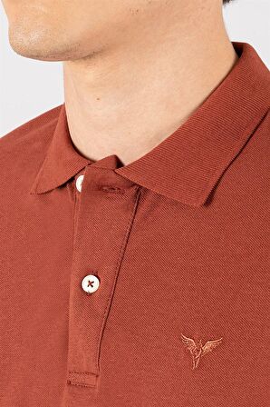 Tudors Slim Fit Dar Kesim Düz Polo Yaka Erkek T-Sh