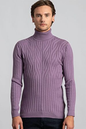 Tudors Slim Fit Dar Kesim Tam Balıkçı Yaka Saç Örg