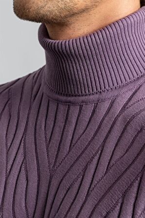 Tudors Slim Fit Dar Kesim Tam Balıkçı Yaka Saç Örg