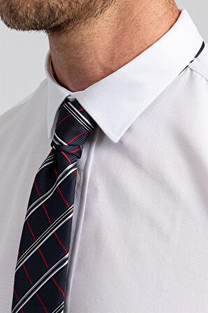 Tudors Modern Slim Fit Dar Kesim Armürlü Erkek Gömlek