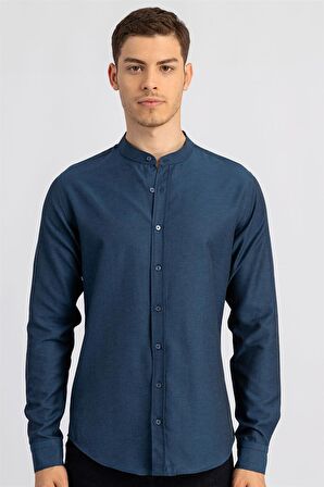 Tudors Slim Fit Dar Kesim Hakim Yaka Erkek Gömlek