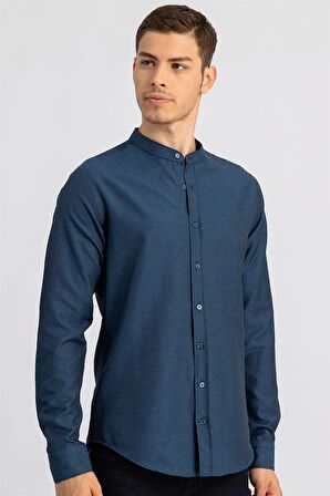 Tudors Slim Fit Dar Kesim Hakim Yaka Erkek Gömlek
