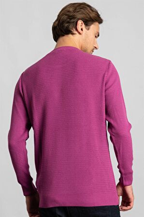 Tudors Slim Fit Dar Kesim Armürlü Erkek Kazak