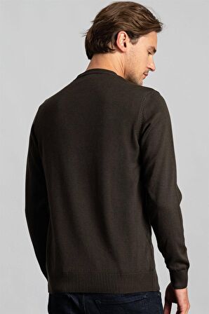 Tudors Slim Fit Dar Kesim Bisiklet Yaka Erkek Kazak