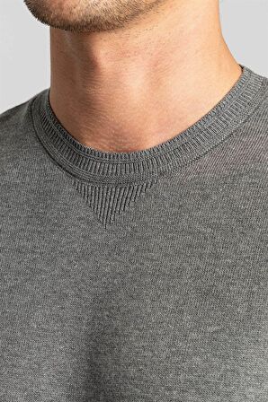 Tudors Slim Fit Dar Kesim Bisiklet Yaka Erkek Kazak