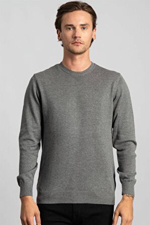 Tudors Slim Fit Dar Kesim Bisiklet Yaka Erkek Kazak