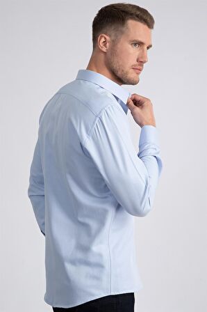 Tudors Modern Slim Fit Dar Kesim Armürlü Erkek Gömlek