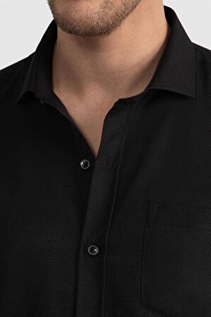 Tudors Klasik Fit Desenli Erkek Gömlek