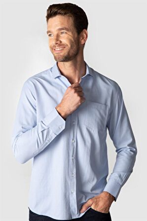 Tudors Klasik Fit Desenli Erkek Gömlek