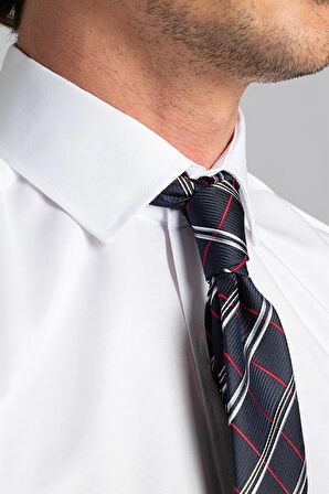 Tudors Modern Slim Fit Düz Saten Erkek Gömlek