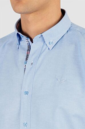 Tudors Slim Fit Dar Kesim Uzun Kol Poplin Oxford