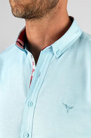 Tudors Slim Fit Dar Kesim Uzun Kol Poplin Oxford