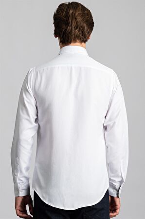Tudors Slim Fit Dar Kesim Uzun Kol Poplin Oxford
