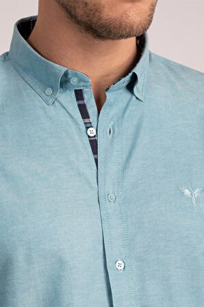 Tudors Slim Fit Dar Kesim Uzun Kol Poplin Oxford