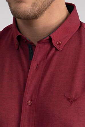 Tudors Slim Fit Dar Kesim Uzun Kol Poplin Oxford