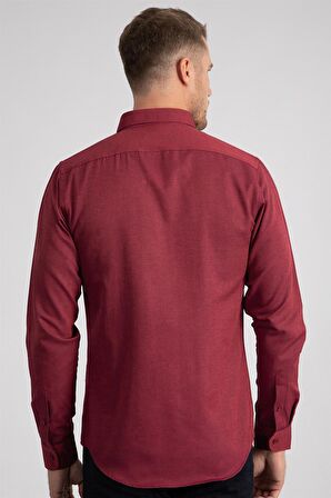 Tudors Slim Fit Dar Kesim Uzun Kol Poplin Oxford