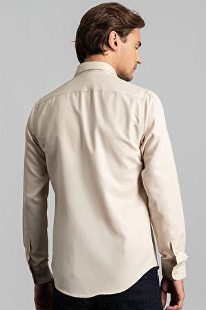 Tudors Slim Fit Dar Kesim Uzun Kol Poplin Oxford