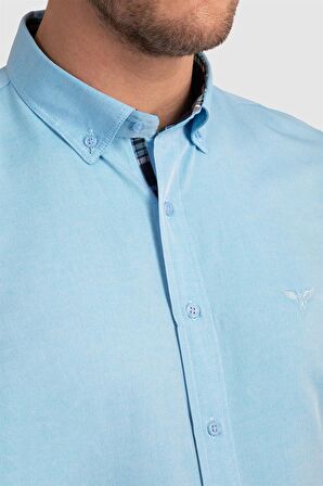 Tudors Slim Fit Dar Kesim Uzun Kol Poplin Oxford