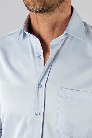 Tudors Klasik Fit Rahat Kesim Düz Erkek Gömlek