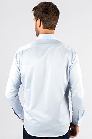 Tudors Klasik Fit Rahat Kesim Düz Erkek Gömlek