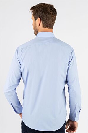 Tudors Klasik Fit Rahat Kesim Cotton Efekt Poplin Erkek Gömlek