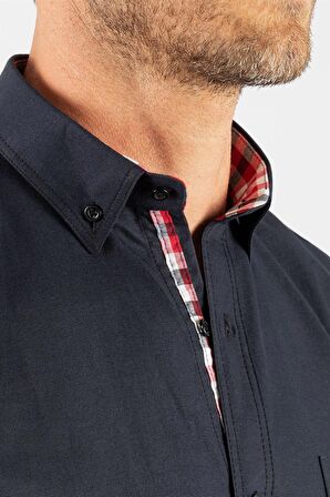 Tudors Klasik Fit Rahat Kesim Poplin Oxford Erkek Gömlek