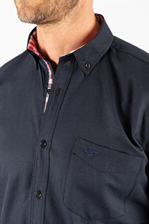 Tudors Klasik Fit Rahat Kesim Poplin Oxford Erkek Gömlek