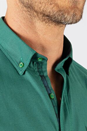Tudors Klasik Fit Rahat Kesim Poplin Oxford Erkek Gömlek