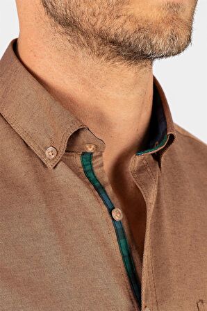 Tudors Klasik Fit Rahat Kesim Poplin Oxford Erkek Gömlek