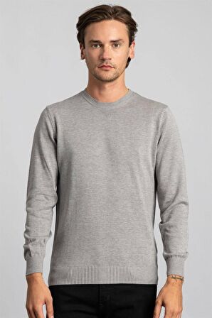 Tudors Slim Fit Dar Kesim Bisiklet Yaka Erkek Kazak