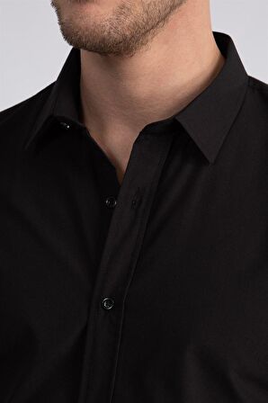 Tudors Slim Fit Dar Kesim Tery Cotton Erkek Gömlek