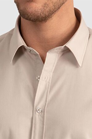 Tudors Slim Fit Dar Kesim Tery Cotton Erkek Gömlek