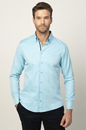 Tudors Slim Fit Dar Kesim Uzun Kol Erkek Gömlek DR220009-107