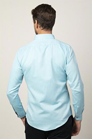 Tudors Slim Fit Dar Kesim Uzun Kol Erkek Gömlek DR220009-107