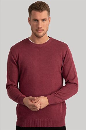 Tudors Slim Fit Dar Kesim Bisiklet Yaka Erkek Kazak