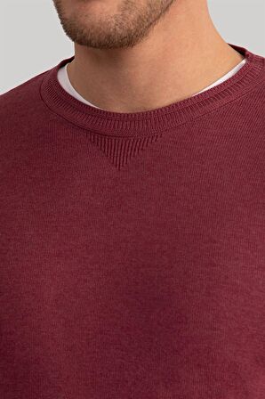 Tudors Slim Fit Dar Kesim Bisiklet Yaka Erkek Kazak