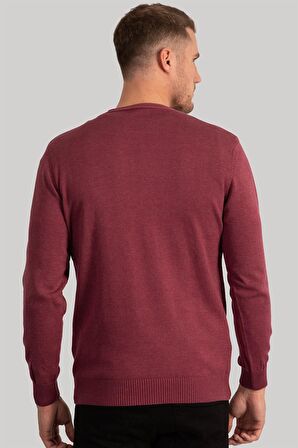 Tudors Slim Fit Dar Kesim Bisiklet Yaka Erkek Kazak