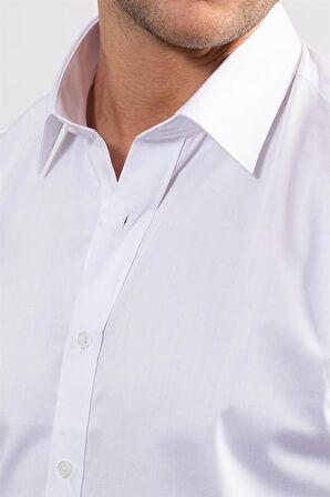 Tudors Modern Slim Fit Koton Saten Premium Seri Erkek Gömlek